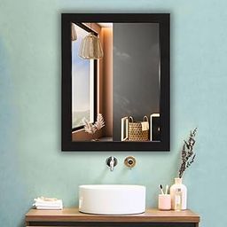 The Deqor Wood Frame Mirror for Wall 18x24 Inch/Rectangle Bathroom Wall Mirror/Mirror for Bathroom/Bedroom/Living Room/Entryway/Dressing/Decorative/Wall Mount/Waterproof/Durable/Standard|FM1824A3-image-49