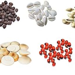 Laxmi Puja Essentials Set: Red Gunja/Chirmi Beads, Kamal Gatte, White Kauri/Kaudi, & Gomati Chakra (11 pcs Each) - Ideal for Diwali Worship & Protection-image-13