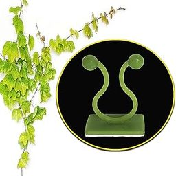 Eopzo Plant Climbing Wall Fixing Clip, Indoor Cable tie Clip, Vine Plant Climbing Support Clip, self-Adhesive Hook, Invisible Vine Fixing Clip(Pack of 30) green color-image-30