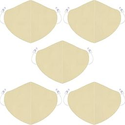 Reusable Cloth Face Masks with Adjustable Ear Loops | 3 Layered Comfortable, Breathable Fabric Masks For Men & Women | Unisex Washable Cloth Masks - Pack Of 5-image-79