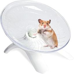 7 Inches Hamster Toys, Hamster Running Wheel with Silent Running Disk for Small Large Hamsters Promotes Healthy Activity-11