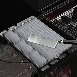 SHIPLORD® Multifunctional Silicone Grill Mat: Heat-Resistant Utensil & Spatula Holder for Outdoor Kitchens & Grills-image-33