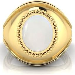 3.25 to 15.25 Ratti Opal Ring Original Certified White Opal Gemstone Gold Ring Lab Tested for Men and Women-image-57