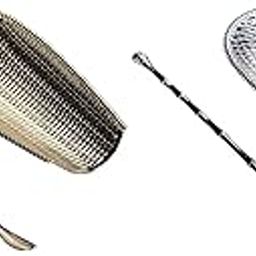 UJEAVETTE 2pcs Tea Spoon Filter Tea Utensils for Countertop Bar Argent and Aureate-image-73