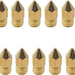 REES52 10 Pcs 0.3mm MK8 M6 Nozzle 3D Printer Nozzles for 3.0mm Makerbot Creality CR-10 ANET A8 CR-10 M6 3D Printer-image-28