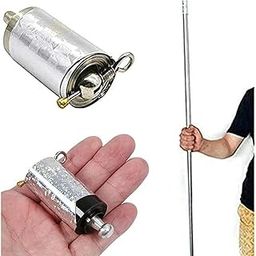 FALCON HUB Magical Safety Stick | Silver Appearing Cane Metal Steel Professional Trick Prop Stretchable Extendable Pocket Stick for Kids Girls Boys Adult-image-62