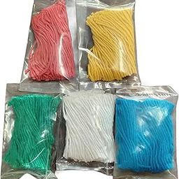 Color cotton wicks, Red color, Green color, yellow color, Blue color, White color. 5 colors. Each color 108 pieces-image-38