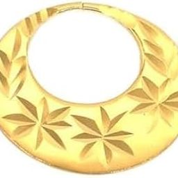 1 Micron 22K Gold Plated Nattiyan Earring For Men's Panjabi Boy | Gold Plated Brass Material Golden Hoop Studs Earring Bali For Mens Fashion's Birthday Gifting All Festive Events & Occasions (1 Piece) (Design-4)-image-22