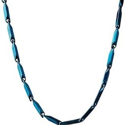 Blue chain for men combo necklace for men gold chains for men neck chain for men chain for boys men mens chain Stainless steel stylish long chains Locket Pendant golden chain fashion-366-image-70
