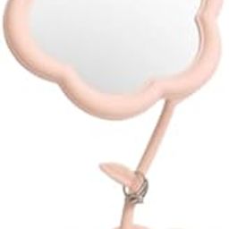 TRENDERA | Flower Makeup Mirror Girl Heart | Desktop Desktop Makeup | Women's Dresser Student Dormitory Portable Touch Up Mirror | Pack of 1 | Multicolour |-image-69