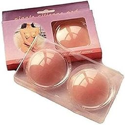 Invisible Silicon Nipple Cover-Women's Reusable Nipple Cover - Silicone Nipple Cover Bra Pad - Adhesive Reusable Nipple Pads-Women Silicone Pasties Beige-34