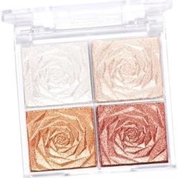 UJEAVETTE® 4xHighlighter Eyeshadow Palette Highly Pigmented Professional Smooth Girl Stytle B-42