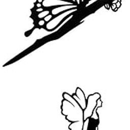UJEAVETTE 2 Pcs Miniature Animal Garden Stake Silhouette Figures Backyard Tree Decor-image-61