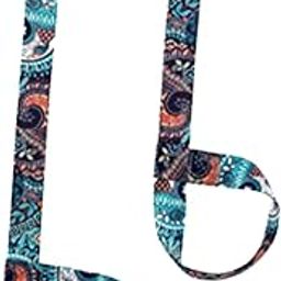 LOOM TREE Yoga Mat Strap Men Women Adult Yoga Mat Carrier Strap for Gym Sports Pilates Blue | 1Yoga Mat Strap | Material ~ Polyester | Color ~ Blue-image-53