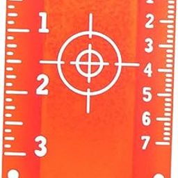 MERISHOPP®Magnetic Target Card Plate Measurement House Application Building with Stand Red|Home & Garden|Tools|Measuring & Layout Tools |1 Magnetic Floor Infrared Target Card Plate-19