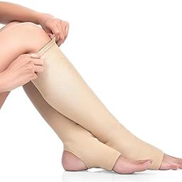 Compression Stockings - DClub Medical Grade Firm Support 20-30 mmHg, Unisex Open Toe Knee High Compression Socks for Varicose Veins Shin Splints, Nursing, Travel. ||1 Pair|| (MEDIUM)-16