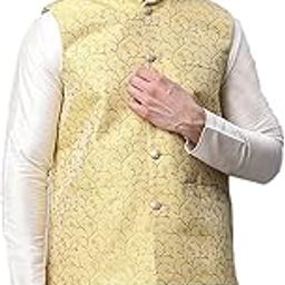 Men's Printed textured Nehru Jacket.-picture-19