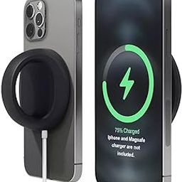ADDGRIP® Silicone Stand Compatible with 15W Original MagSafe Charger only, Mobile Charging Cum Stand Compatible with iPhone 15/14/13/12 Series, Phone Holder [Magsafe Charger Not Included] (Black)-picture-11