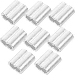 GLEAVI 8pcs Aluminum Wire Rope Crimping Sleeves Cable Ferrules for Secure Connection for Electrical Applications Enhanced Strength and Easy Operation-image-26