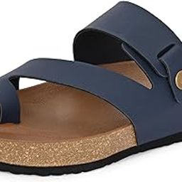 Mens Cushion Sliders/Slippers | PU Padding on the Footbed | Bounce Back Technology | Comfortable & LightWeight | Stylish & Everyday Flip Flops for Men (9212)-picture-5
