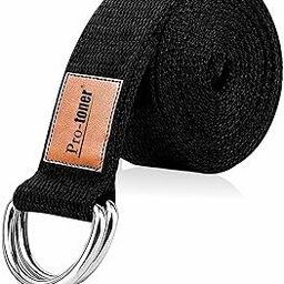 Yoga Belt with D-Ring Buckle, 6 Feet, Durable and Comfy Texture, for Stretching-image-24