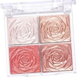 UJEAVETTE® 5xHighlighter Eyeshadow Palette Highly Pigmented Professional Smooth Girl Stytle A-12