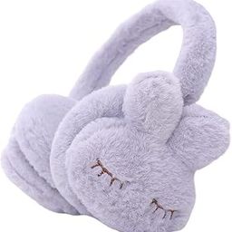 Random Animal Face 1Cute Fluffy Ear Muff for Women Plush Foldable Warm Fluffy Earmuffs Kids Winter Ears Faux Fur Plush Earmuffs Girls Boys Cold Weather Ear Warmer-image-76