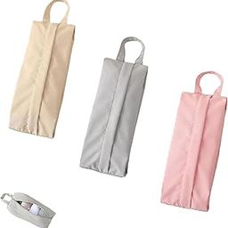 3 Pcs Travel Organizer Pouch, Small Pouches for Women, Mini Makeup Pouch Bag for Jewelry and Cosmetics, Lightweight Travel Pouches for Women in Beige Pink Gray-image-94