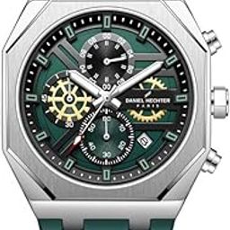 daniel hechter Paris Orsay Collection Multifunctional Watch for Men with Octagone Dial and Silicon Strap-DHM1007-picture-33
