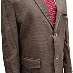 Men's Grey Self Texture Classic Fit Western Style Blazer for Party and Office, Premium Fabric-picture-26