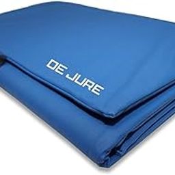 DE JURE FITNESS Blue Color Foam and Raxine/Synthetic Leather Yoga Mat for for Yoga and Workout, 6 millimeters (DJF-YM-B)-30