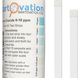 Low Range Chlorine Dioxide Test Strips, 0-10 ppm [Vial of 50 Plastic Strips]-picture-20