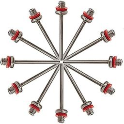 DESCTIDY Inflating Stainless Steel Football, Volleyball, Basketball, Handball, Balloon Air Pin Needle - (Pack of 25) VN76-picture-11