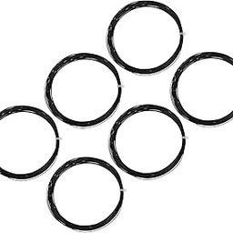 M METERXITY 6Pcs Badminton Racket String - High Flexibility Training Nylon Racquet String Line Badminton Repair Accessory for Badminton (10.3 M, Black)-image-22