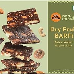 GO DESi - Dry Fruits Barfi | Dates Bar | Anjeer | Khajoor | Nuts | Indian Mithai | Sweets Gift Pack | No Added Sugar | 200 grams-image-14