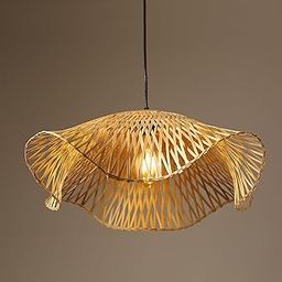 Habere India-All the Cultures Fabricating India Ceiling Lamp | Lamp Shade | Ceiling Lamps for Living Room | Hanging Lights (Design 01: 42x42x17 cm)-image-22