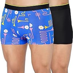 Printed Micro Modal Trunks Underwear for Men – Ultra Soft & Breathable, 3 X Softer Than Cotton, Stretchable for Ultimate Comfort & Style, Combo Pack of 2-image-12
