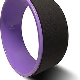 Body Sport Yoga Wheel, Purple, 5 in. x 12.6 in. – Yoga Fitness Equipment – Cushioned Back Roller and Stretcher – Companion Accessory for Stretching and Flexibility – Yoga Pose Support Aid-image-48