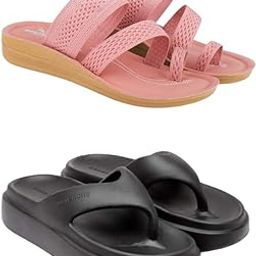 Extra Soft Classic Casual wear with Flexibility Technology Flat Combo for Women's/Girl's(6142+6109)()-image-90