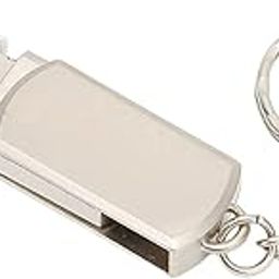 Flash Drive, USB3.0 Interface Stable Performance Portable Design U Disk with Key Chain for Mobile Phone for for Computer 64GB-Silver-image-29