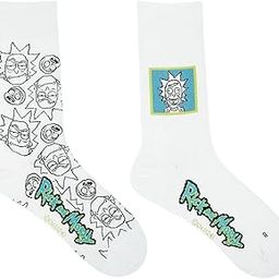 SocksXpress Rick and Morty Quirky Cotton Crew/Mid- Calf Length socks for Men- Made with fine Cotton, Nylon and Elastane- Pack of 2 (Free Size)-image-1