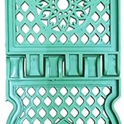 Holy Book Reading Stand Rehal, 33 cm(13Inch), Foldable Plastic Book Holder, Green (Umaima 2nd)-image-93