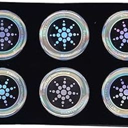 Radiation Protection Sticker, Good Adhesion Negative Ion Energy Saving Anti Radiation Patch 6PCS Round Compact Size for Mobile Phone Laptop (Silver)-1