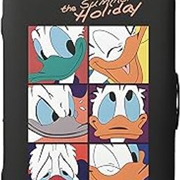 Printed Luggage Cover – Suitcase Cover with Double Opening Design, Travel Suitcase Cover for Protection, Protective Elastic Trolley Cover, Travel Bag Cover with Duck Printed Design (Small)-image-27