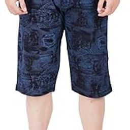 GUIDE Men's Regular Fit Printed Three Fourth Capri-40