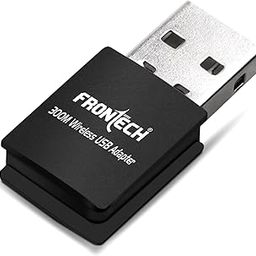 FRONTECH WiFi Dongle 300 Mbps Mini Wireless Network USB Wi-Fi Adapter for PC, Desktop, Laptop | Advanced WPA/WPA2 Security Standards, (0842, Black)-31