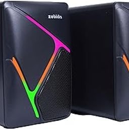 Zebion Loco PC Gaming Speaker 6 watts, 3.5 mm Jack, USB Support, Volume Control and RGB Lights Compatible with Laptops, Pcs and Desktops (Black)-19