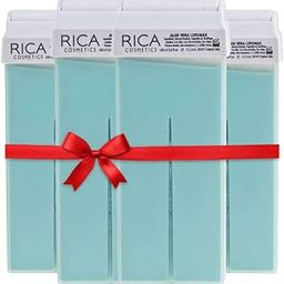 RICA Aloe Vera Roll on waxing Kit - Set of 4 Refill wax - 100 ML-picture-20