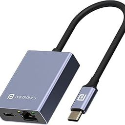 Portronics Mport 30M USB Type-C to PD 100W & Ethernet Hub, RJ45 LAN Port, 10/100/1000 Mbps, Type-C Plug, Fast Stable Internet, Compatible with macOS, Windows, Android, iOS (Grey)-20