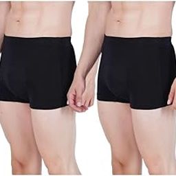 Adult male Incontinence Underwear - Trunk style - Bladder Control Briefs Washable and Reusable Urinary brief for Men Cotton with Front Absorption Area - PACK OF 2 (3XL)-image-57